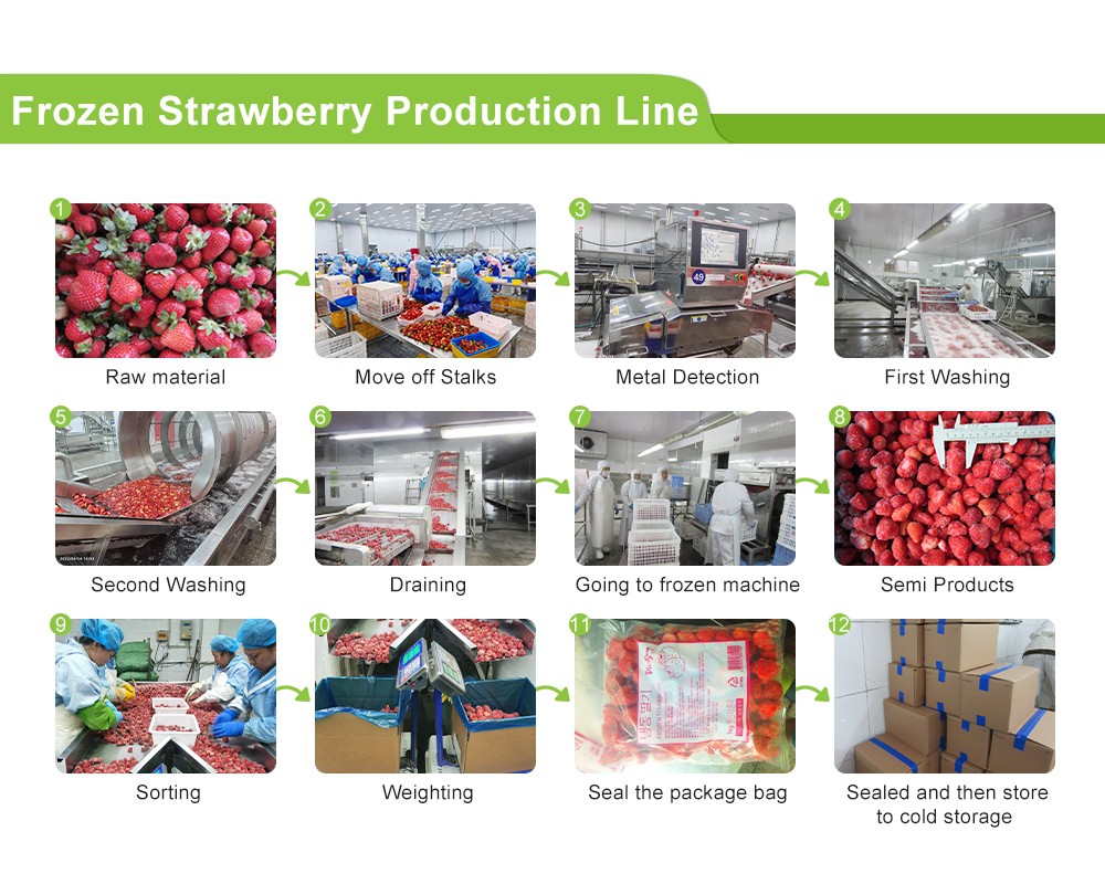 Frozen Strawberry Production Line